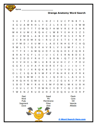 Juicy Anatomy Word Search