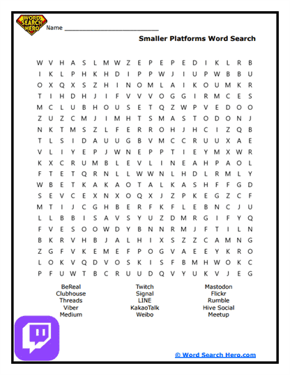 Rising Networks Word Search