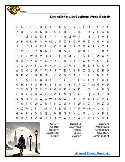 Drama Movie Word Searches