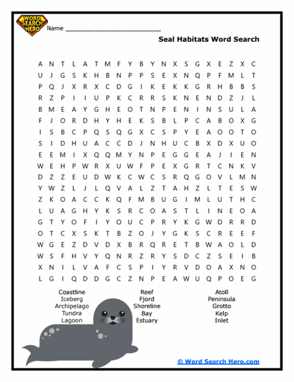 Seal Word Searches