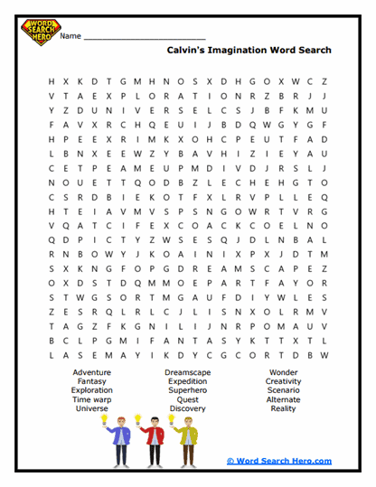 Imagination Unleashed Word Search