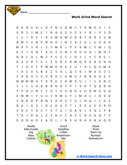 Office Buzz Word Search