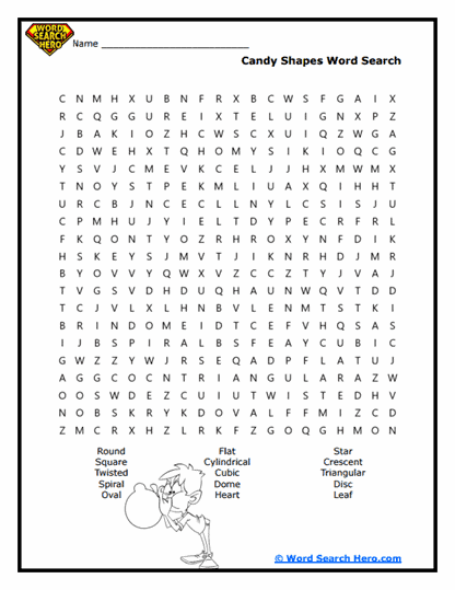 Shape Safari Word Search