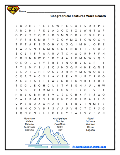 GeoExplorer Word Search