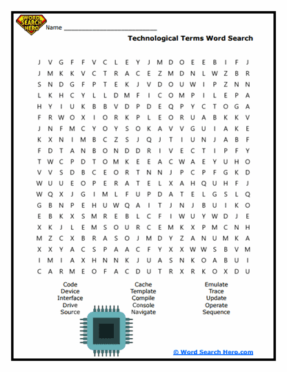 Tech Talk Word Search