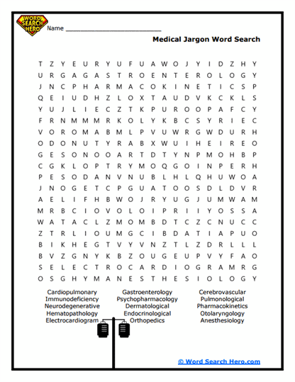 Medical Mastery Word Search