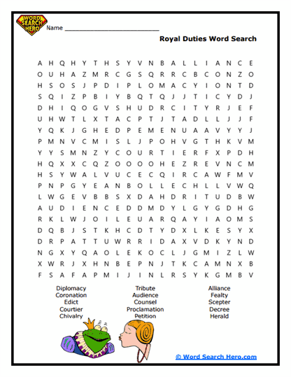 Prince Word Searches