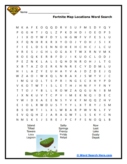 Map Madness Word Search