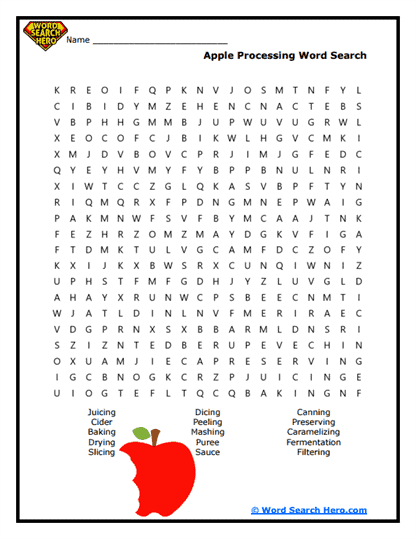 Apple Making Word Search