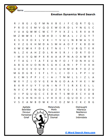 Emotional Intelligence Word Search