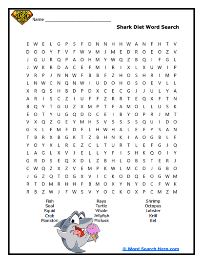 Fin Diesel Meals Word Search