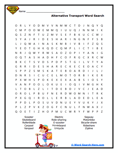 Ride Revolution Word Search