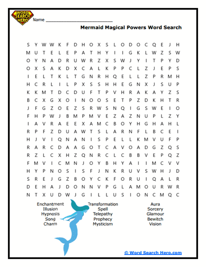 Enchanted Powers Word Search