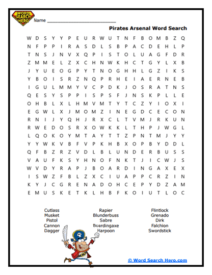 Sailing Tools Word Search