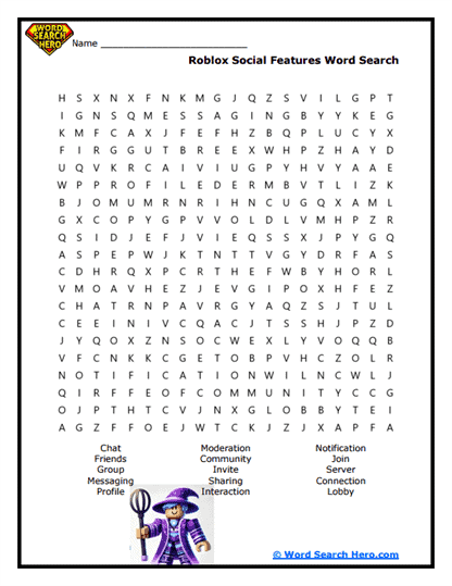 Social Connect Word Search