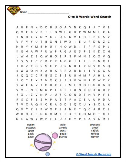 O-R Odyssey Word Search