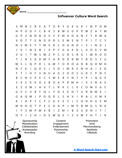 Influencer Buzz Word Search