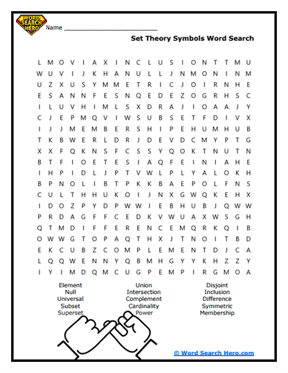 Set Mastery Word Search