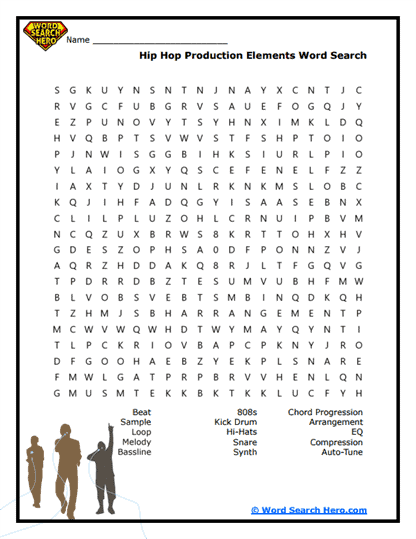Beat Makers Word Search