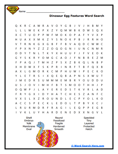 Egg Secrets Word Search