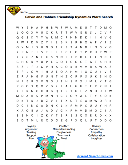 Friendship Bonds Word Search