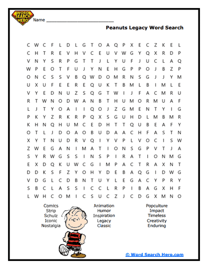 Legacy Lines Word Search