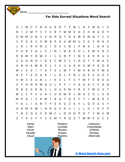 Surreal Search Word Search