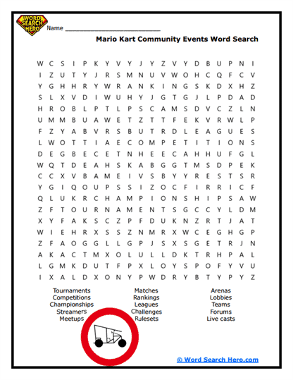 Community Cup Word Search