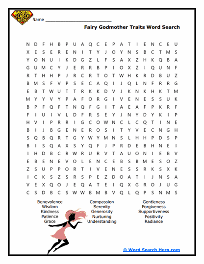 Fairy Traits Word Search