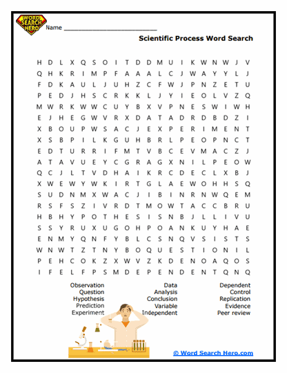 Scientific Method Word Searches