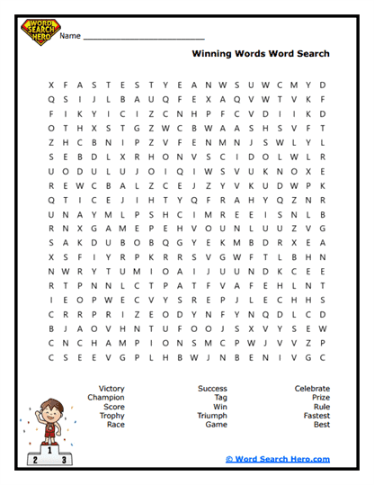Activities For Kids Word Searches