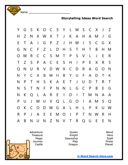 Tale Triggers Word Search
