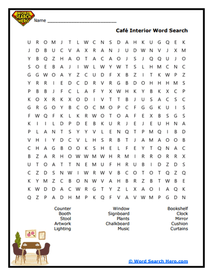 Hidden Havens Word Search