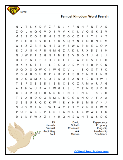 Samuel's Rise Word Search