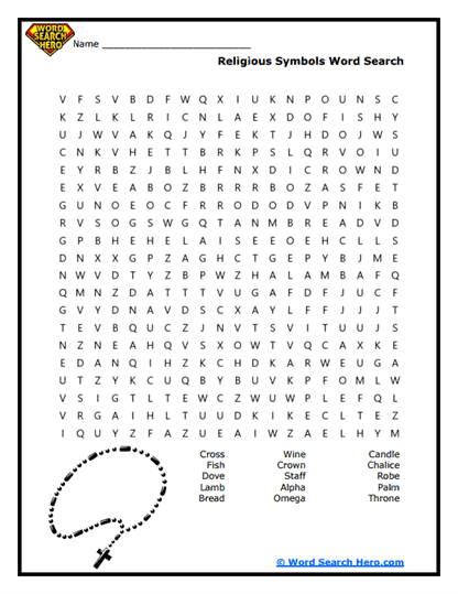 Emblem Hunt Word Search
