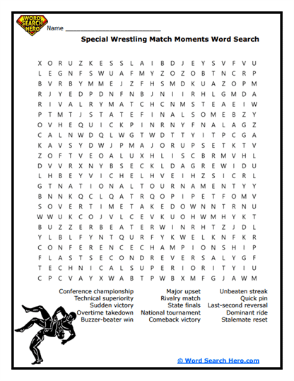 Match Moments Word Search