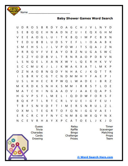 Game Time Word Search