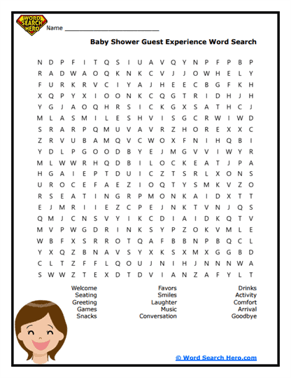 Guest Greetings Word Search
