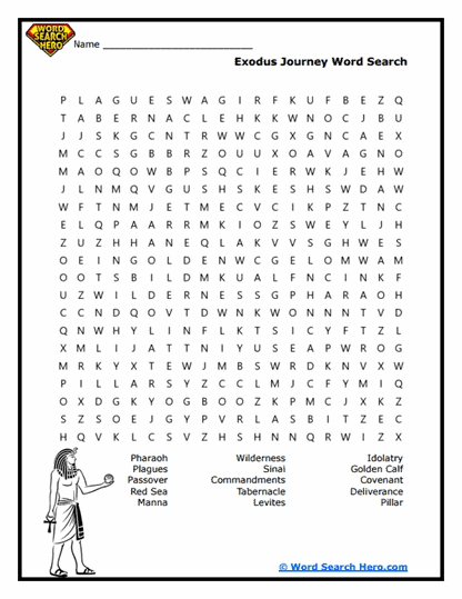 Exodus Escape Word Search