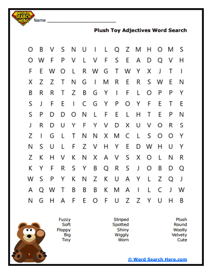Teddy Traits Word Search