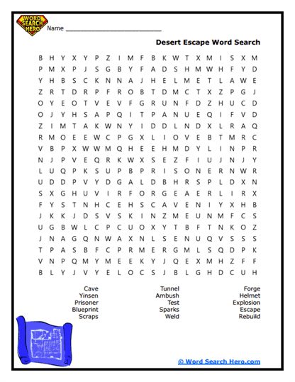 Escape Puzzle Word Search