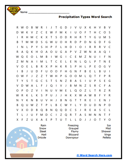 Climate Systems Word Searches