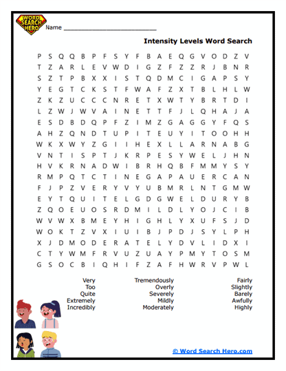 Power Boost Word Search