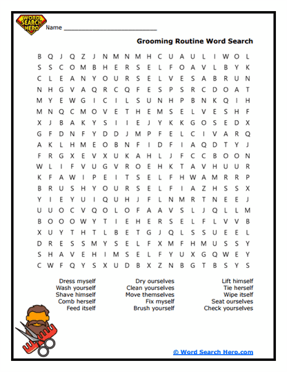 Groom Goals Word Search