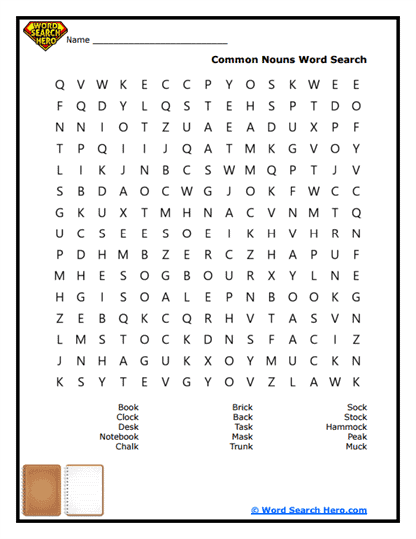 Everyday Words Word Search