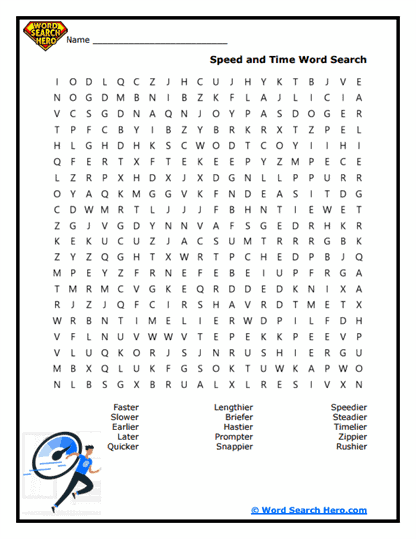 Time Trackers Word Search