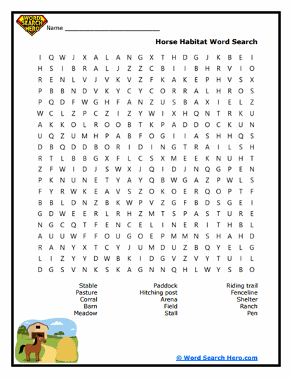 Tack Tracker Word Search