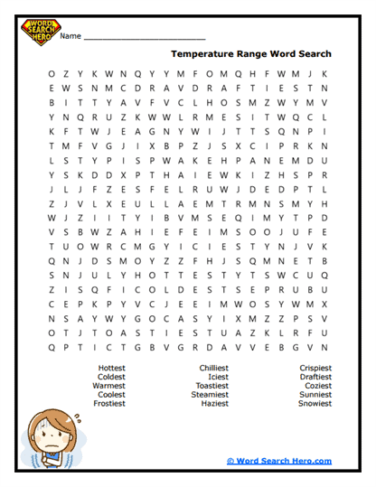 Thermal Trek Word Search