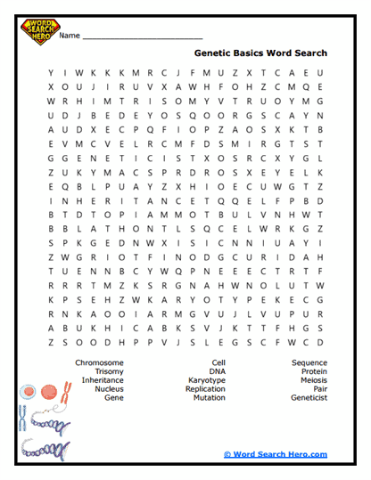 Down Syndrome Awareness Month Word Searches