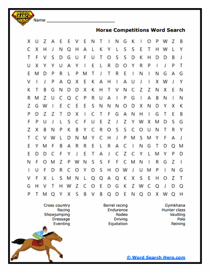 Contest Craze Word Search